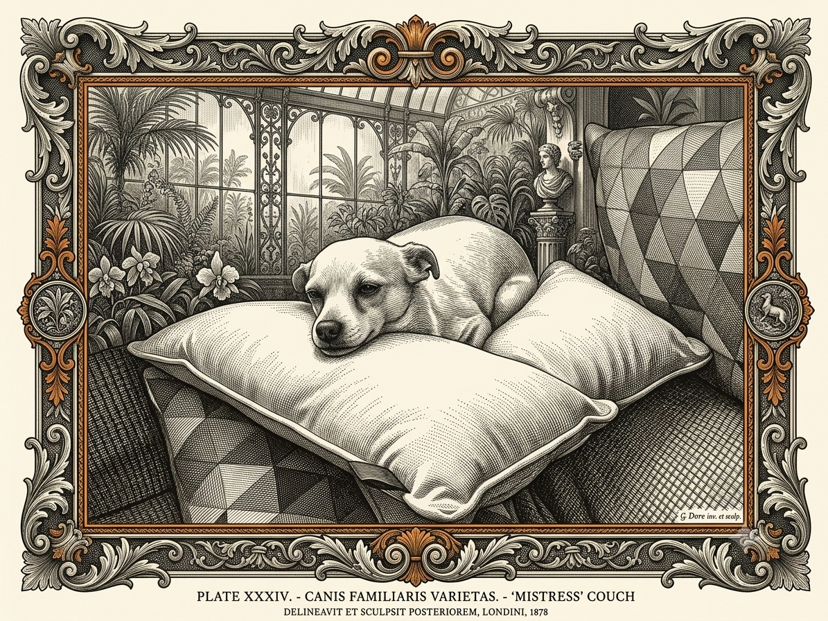 Bombón, feisty and affectionate, in her element. A wire-haired mixed-breed, fierce territorial but instantly affectionate with those she trusted.