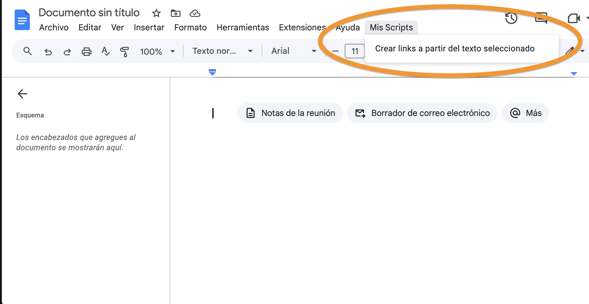 El menu ya esta registrado