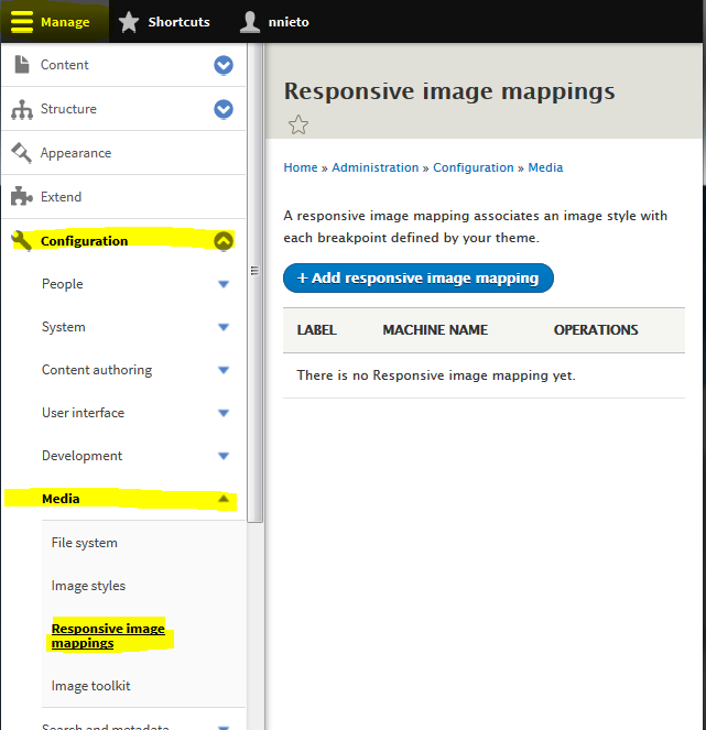 Responsive Image mappings