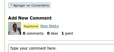 Vista previa de la interfaz de comentarios de Disqus con cero comentarios.